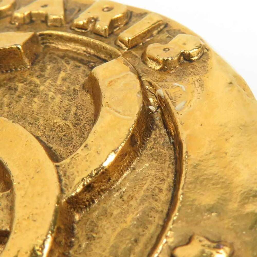 CHANEL Gold Logo Earrings - Picture 9 of 13